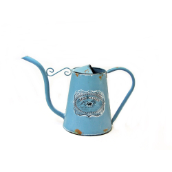 Konewka Vintage dekoracyjna niebieska 16,5cm